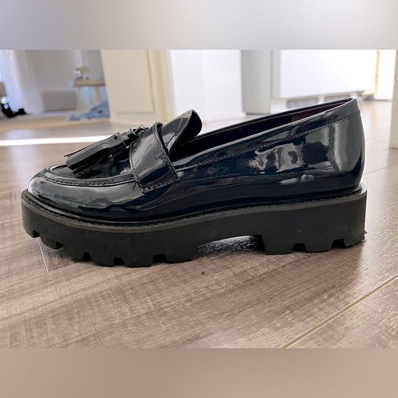 Franco Sarto Balinna chunky patent loafer with tassel 8.5 lug sole - Picture 2 of 2